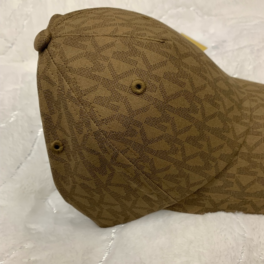 Michael Kors Tan Monogram Baseball Cap - Picture 2 of 5